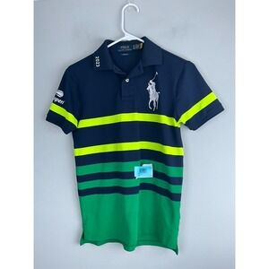 Polo Ralph Lauren Boys 2023 US Open Big Pony Polo‎ XS Navy/Green